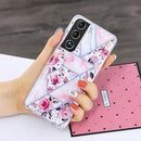 For Samsung Galaxy S22 5G Electroplating TPU Protective Phone Case(Rose)