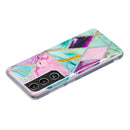 For Samsung Galaxy S22 5G Electroplating TPU Protective Phone Case(Triangular Rhombus)
