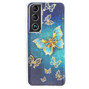For Samsung Galaxy S22 5G Electroplating TPU Protective Phone Case(Butterflies)