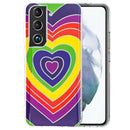 For Samsung Galaxy S22 5G Electroplating TPU Protective Phone Case(Love Heart)
