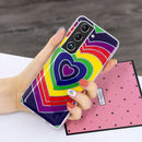 For Samsung Galaxy S22 5G Electroplating TPU Protective Phone Case(Love Heart)