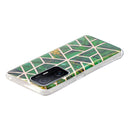 For Xiaomi 11T / 11T Pro Electroplating TPU Protective Phone Case(Green Rhombus)