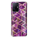 For Xiaomi 11T / 11T Pro Electroplating TPU Protective Phone Case(Purple Rhombus)