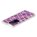 For Xiaomi 11T / 11T Pro Electroplating TPU Protective Phone Case(Purple Rhombus)