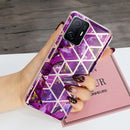 For Xiaomi 11T / 11T Pro Electroplating TPU Protective Phone Case(Purple Rhombus)