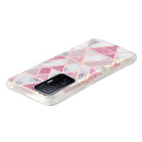 For Xiaomi 11T / 11T Pro Electroplating TPU Protective Phone Case(Pink White Rhombus)