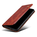 For Xiaomi 12/12S Simple Wax Crazy Horse Texture Leather Phone Case(Brown)