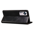For Xiaomi 12/12S Simple Wax Crazy Horse Texture Leather Phone Case(Black)
