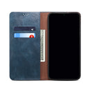 For Xiaomi 12 Pro/12S Pro Simple Wax Crazy Horse Texture Leather Phone Case(Navy Blue)