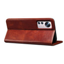 For Xiaomi 12 Pro/12S Pro Simple Wax Crazy Horse Texture Leather Phone Case(Brown)