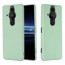 For Sony Xperia Pro-I Pure Color Liquid Silicone Phone Case(Green)