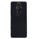 For Sony Xperia Pro-I Pure Color Liquid Silicone Phone Case(Black)