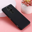 For Sony Xperia Pro-I Pure Color Liquid Silicone Phone Case(Black)