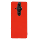 For Sony Xperia Pro-I Pure Color Liquid Silicone Phone Case(Red)