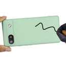 For Google Pixel 6a Pure Color Liquid Silicone Phone Case(Green)