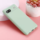 For Google Pixel 6a Pure Color Liquid Silicone Phone Case(Green)