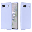 For Google Pixel 6a Pure Color Liquid Silicone Phone Case(Purple)