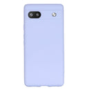 For Google Pixel 6a Pure Color Liquid Silicone Phone Case(Purple)