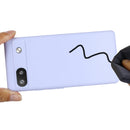 For Google Pixel 6a Pure Color Liquid Silicone Phone Case(Purple)