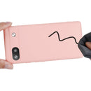 For Google Pixel 6a Pure Color Liquid Silicone Phone Case(Pink)