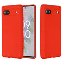 For Google Pixel 6a Pure Color Liquid Silicone Phone Case(Red)