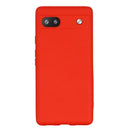For Google Pixel 6a Pure Color Liquid Silicone Phone Case(Red)