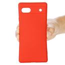 For Google Pixel 6a Pure Color Liquid Silicone Phone Case(Red)
