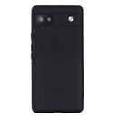 For Google Pixel 6a Pure Color Liquid Silicone Phone Case(Black)