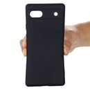 For Google Pixel 6a Pure Color Liquid Silicone Phone Case(Black)