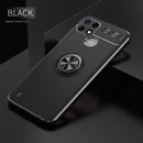 For OPPO Realme C21Y Metal Ring Holder TPU Phone Case(Black)