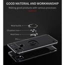 For OPPO Realme C21Y Metal Ring Holder TPU Phone Case(Black)