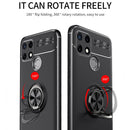 For OPPO Realme C21Y Metal Ring Holder TPU Phone Case(Black)