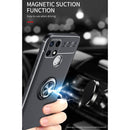 For OPPO Realme C21Y Metal Ring Holder TPU Phone Case(Black)