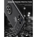 For OPPO Realme C21Y Metal Ring Holder TPU Phone Case(Black)