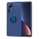 For Xiaomi 12 Pro Metal Ring Holder TPU Phone Case(Blue)