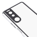 For Sony Xperia 5 III HD Magnetic Metal Tempered Glass Phone Case(Silver)
