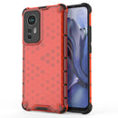 For Xiaomi 12 5G Shockproof Honeycomb PC + TPU Phone Case(Red)