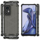 For Xiaomi 12 5G Shockproof Honeycomb PC + TPU Phone Case(Black)