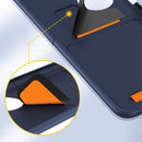 For Huawei P50 Pocket Wrist Strap Skin Feel Frosted PC Phone Case(Navy Blue)