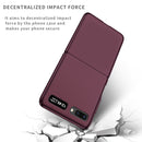 For Samsung Galaxy Z Flip 5G Armor Foldable Phone Case(Wine Red)