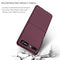 For Samsung Galaxy Z Flip 5G Armor Foldable Phone Case(Wine Red)