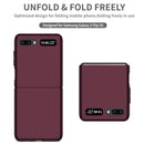 For Samsung Galaxy Z Flip 5G Armor Foldable Phone Case(Wine Red)