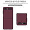 For Samsung Galaxy Z Flip 5G Armor Foldable Phone Case(Wine Red)