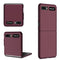 For Samsung Galaxy Z Flip 5G Armor Foldable Phone Case(Wine Red)