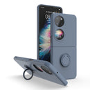 For Huawei P50 Pocket Ring Holder PC Phone Case(Grey)