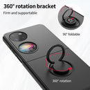 For Huawei P50 Pocket Ring Holder PC Phone Case(Light Cyan)