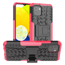 For Samsung Galaxy A03 EU Version Tire Texture TPU + PC Phone Case(Pink)