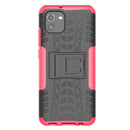 For Samsung Galaxy A03 EU Version Tire Texture TPU + PC Phone Case(Pink)