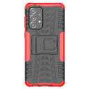 For Samsung Galaxy A33 5G Tire Texture TPU + PC Phone Case(Red)