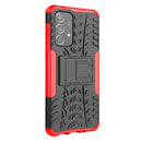 For Samsung Galaxy A33 5G Tire Texture TPU + PC Phone Case(Red)